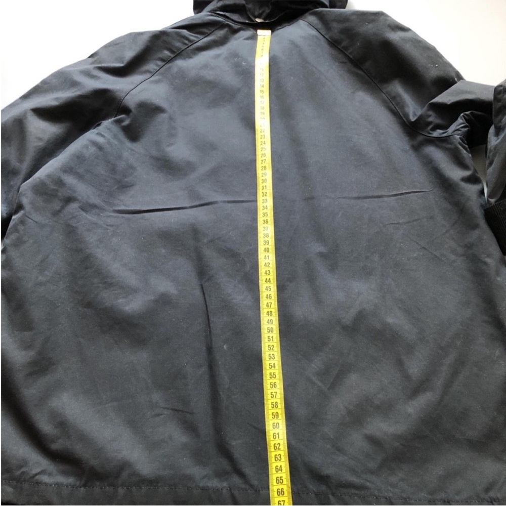 Barbour Navy Hooded Coat - Picture 9 of 13